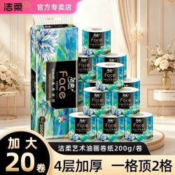洁柔 油画卷纸Face有芯卷筒纸 2000g