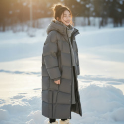 雪中飞 女士长款羽绒服
