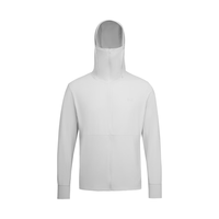 UNDER ARMOUR/安德玛 UA男子户外训练防晒衣 UPF50+ 连帽透气轻薄 光晕灰 XL