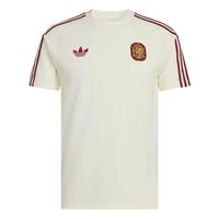 adidas/阿迪达斯 西班牙队复古足球休闲修身短袖T恤