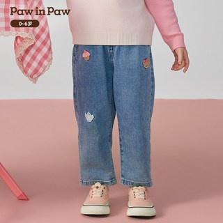 Paw in Paw 女宝宝牛仔裤 休闲宽松 长裤