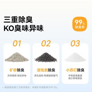 Homerun/霍曼 植物木薯矿混合猫砂 19.2kg（2.4kg*8包）