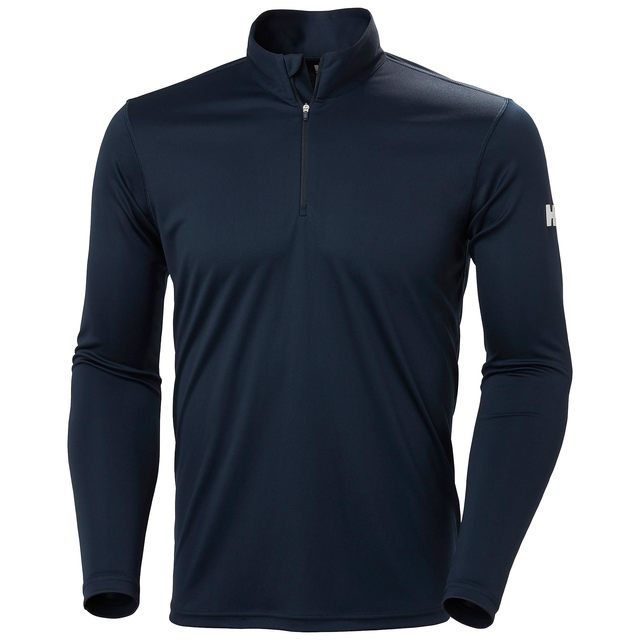 HELLY HANSEN Helly-Hansen 男式 Hh Tech 1/2 拉链 2.0, 597 海军蓝