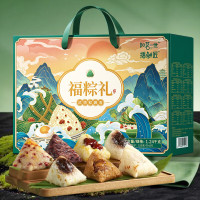 移动端、京东百亿补贴：稻香村 阳茗一世粽子礼盒1240g含蜜枣豆沙鲜肉粽 甜粽端午节福利 福粽礼