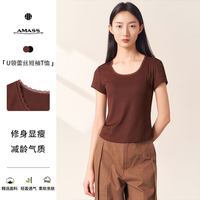 阿玛施 女士短袖针织衫 530059