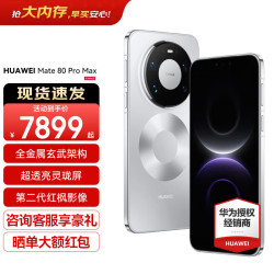 华为 Mate 80 Pro Max  手机  极地银 512GB 16GB