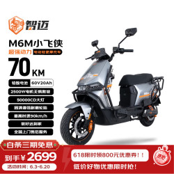 乐行电车 M6M小飞侠 电动摩托车 2500W 60V20Ah 星球灰