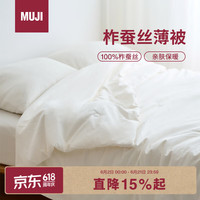 無印良品 MUJI 柞蚕丝薄被 双人用 200*230cm 被子100%柞蚕丝 100%柞蚕丝薄被 200cm*230cm