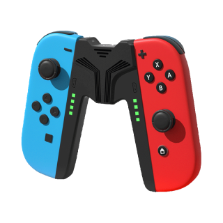 毕亚兹 Switch手柄握把充电器Joy-Con手柄充电器握把边冲边玩支持带壳使用-黑色