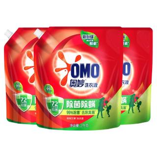 奥妙 除菌除螨洗衣液 72h长效抑菌升级酵素去污渍机洗手洗学生官方正品 2kg*3袋