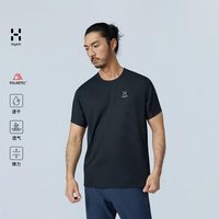 HAGLÖFS HAGLOFS火柴棍短袖T恤男女户外吸湿速干透气登山徒步运动衣 男款-纯黑 XL