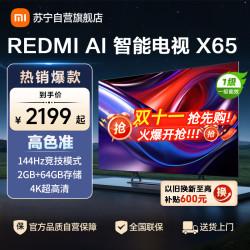 小米 电视REDMI AI智能电视 X65-L65RB-XT