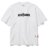 Nautica White Sail 宽松中性镜像Logo全棉短袖T恤 白色 M