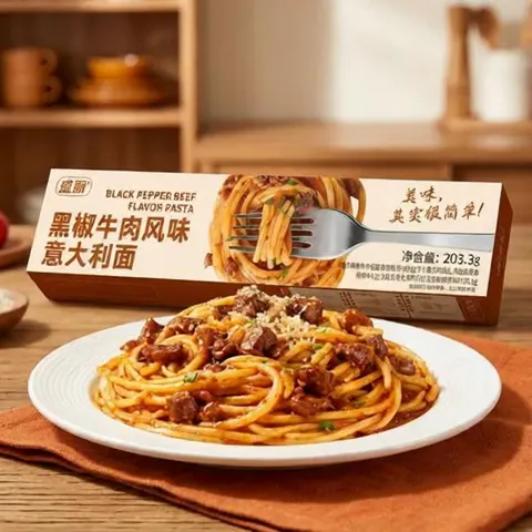 好世多 风黑椒肉酱风味意面 203.3g*6盒（免费试吃一盒）