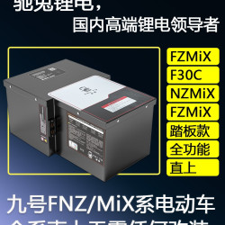 驰兔 适用于九号电动车锂电池 nzmix电池 mzmix fzmix F30C直上FMIX  48V12ah