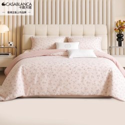 CASABLANCA 全棉四件套 1.5m床笠款 D3145 柔软精梳棉