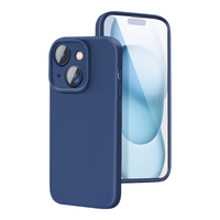 PISEN/品胜 iPhone15Plus柔性液态硅胶全包防摔保护套 蓝色