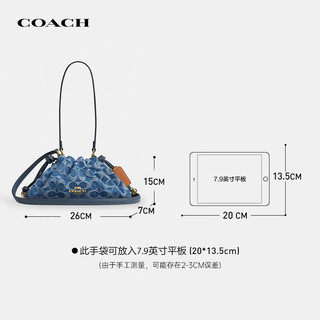 COACH/蔻驰 FAYE丹宁布单肩包 CDE45 女士手提包