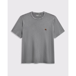 Abercrombie & Fitch 经典小麋鹿图案水洗棉T恤 深灰色 XL