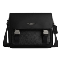 COACH RACER中号邮差包 黑色
