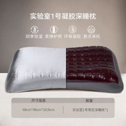 easever 绎生活 凝胶枕 68x40x8cm 深邃灰