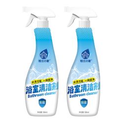 粉兰之家 浴室清洁剂 500ML*2 玻璃瓷砖除水垢渍厕所清洁剂