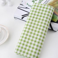 晶照红 绿色格子 桌布窗帘沙发布 1米价