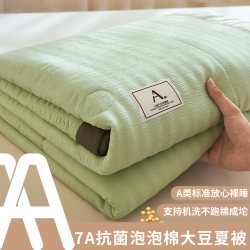 Violet A类提花泡泡棉夏凉被 110x150cm 抹茶绿