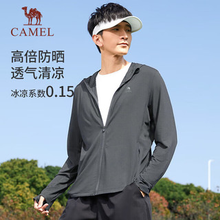骆驼（CAMEL）J13BASLX002A 户外防晒衣 春夏季男士薄外套 乌绿灰 XXXL