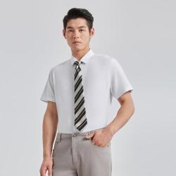 利郎 官方 夏季商务时尚方领衬衣简约通勤男式衬衫