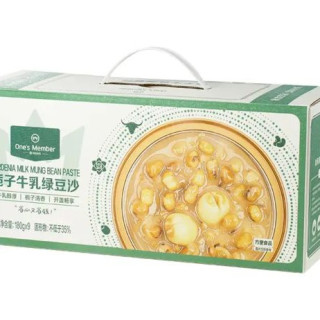 1号会员店 栀子牛乳绿豆沙180g*9碗