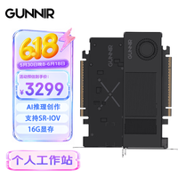 GUNNIR Intel Arc Pro B50 LP 16GB 半高专业显卡 图形设计推理计算AI智能生图