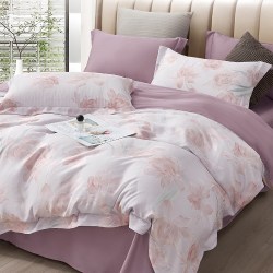 黛富妮 DAIFUNI 黛富妮 水慕月 天丝床单四件套 适用1.5-1.8米床 200*230cm床单240*245cm