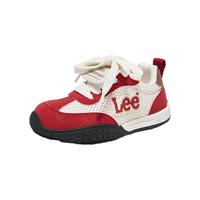 Lee/李 X0196 米红色 儿童网面跑步鞋 33码