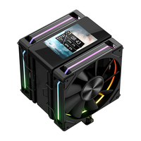 PowerTrain/动力火车 风伯MK8 LCD屏显6热管塔式CPU散热器 黑色