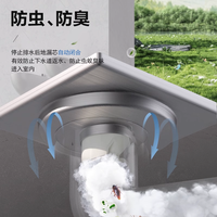 东方雨虹 304不锈钢 枪灰 防臭地漏
