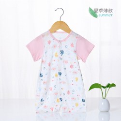 贝斯特拉贝比 婴儿哈衣全棉宝宝爬服新生儿衣服睡衣空调服春夏款儿童连体衣纯棉