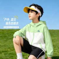 匹克 儿童撞色拼接防晒衣夏季新款男女童轻薄皮肤衣中大童运动外套夏装