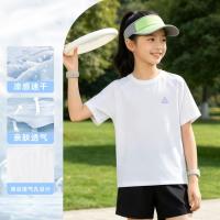 匹克 儿童速干运动短袖T恤夏季新款女童冰感透气上衣训练服