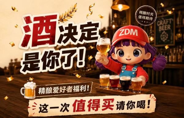 国产鼻祖、今日必买：Master Gao 精酿啤酒三口味套装 330mL*6瓶装