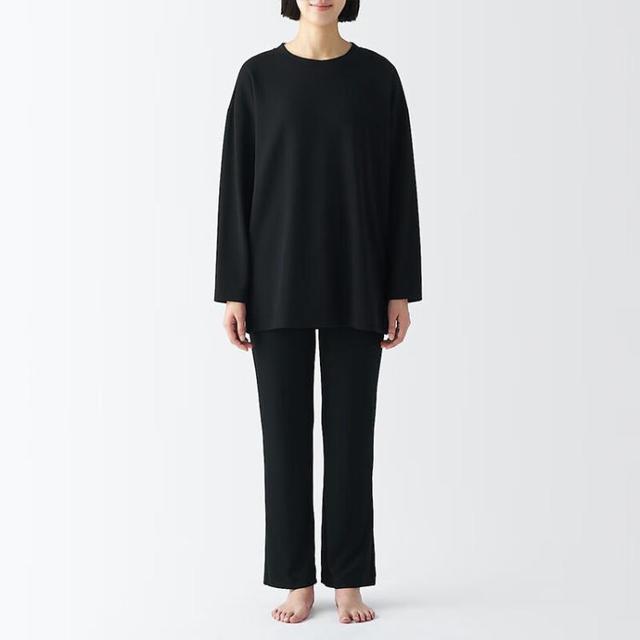 無印良品 MUJI 女式粘纤混纺针织长外衫