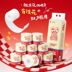 有点淘气 X有钱花有芯卷纸4层加厚优等品10卷