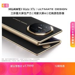 华为 Mate XTs 非凡大师 折叠屏手机 16GB+256GB 玄黑
