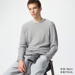 优衣库 男女通用羊绒圆领针织衫 UQ478543