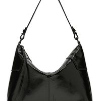 Liebeskind 女式 Hobo M Mila 专利做旧手提包, 黑色