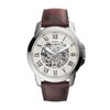 Fossil 化石 男士 Grant自动机械三针不锈钢皮带手表 银色表盘 ME3099
