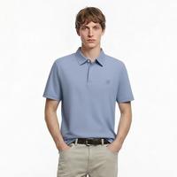 SCOFIELD 桑蚕丝通勤翻领短袖POLO衫