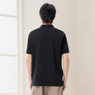 gxgjeans 男士POLO衫 黑色 2XL