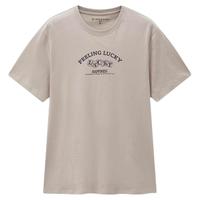 GIORDANO/佐丹奴 13096304 纯棉字母印花圆领短袖T恤