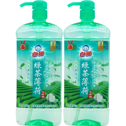 白猫 绿茶薄荷洗洁精 1kg×2